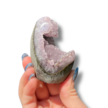 Lavender Bubble Druzy Amethyst Cutbase