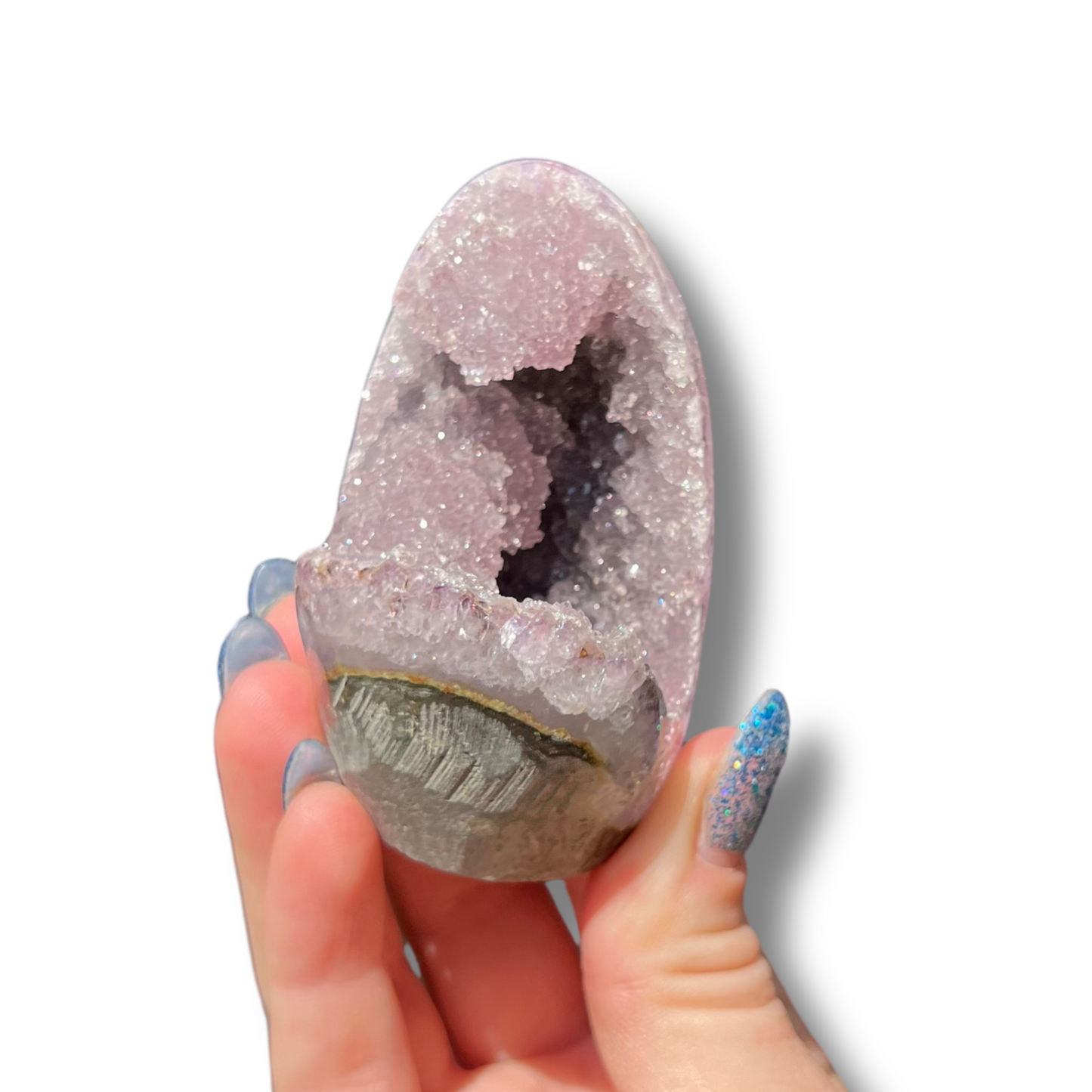 Lavender Bubble Druzy Amethyst Cutbase