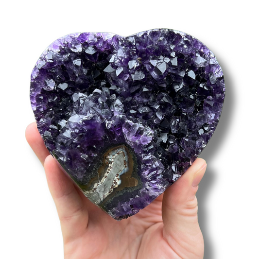 High Quality “Grape Jelly” Amethyst Heart